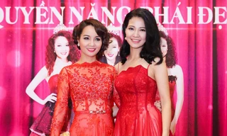 Trần Thị Quỳnh khoe vai trần quyến rũ bên Mai Thu Huyền