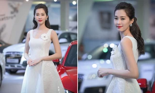 Hoa hậu Thu Thảo đẹp không tì vết với váy trắng muốt