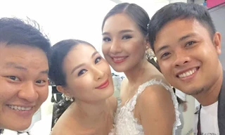 Vợ Duy Nhân rạng rỡ trở lại khi chụp ảnh cưới