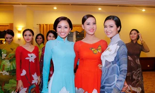 Á hậu Trà My hội ngộ dàn người đẹp Hoa hậu hoàn vũ
