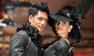 Trương Thị May ôm Bình Minh tình tứ trên sàn diễn