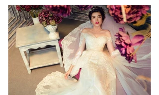 Á hậu Lệ Hằng quyến rũ, lộng lẫy với váy cưới