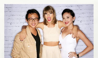 Tóc Tiên khoe ảnh chụp cùng Taylor Swift trên trang cá nhân.