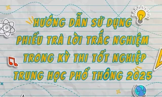 Thi tốt nghiệp THPT 2025: Cách tô phiếu làm bài chuẩn xác, tránh mất điểm oan