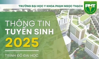 Trường Đại học Y khoa Phạm Ngọc Thạch công bố đề án tuyển sinh năm 2025