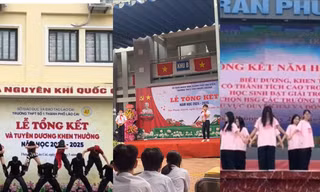 Những tiết mục viral trong lễ tổng kết năm học 2024 - 2025 của hội teen cuối cấp