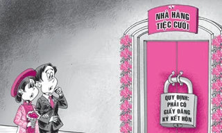 Mở tiệc cưới phải có giấy kết hôn: Khó và phiền!