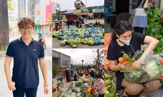“Phiên chợ 0 đồng” và những chuyến xe giải cứu nông sản Hải Dương của nghệ sĩ Việt