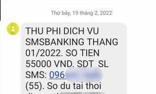 Nhiều ngân hàng tăng phí SMS Banking, cao nhất tới nửa triệu đồng/tháng