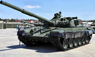 Một xe tăng T-72B3 của Nga