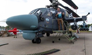 Trực thăng tấn công Ka-52K tại triển lãm MAKS-2021, ngày 25/7/2021. Ảnh: Getty Images