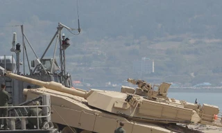Xe tăng M1-Abrams của thủy quân lục chiến Mỹ