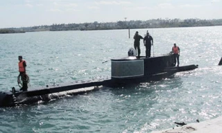 Bức ảnh chụp tàu ngầm Delfin của Cuba/ (Hải quân cách mạng Cuba)