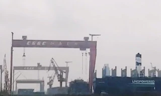 Hình ảnh cho thấy tàu Type 003 đã xuất hiện trở lại