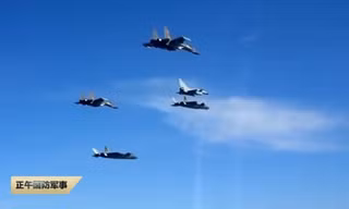 Đội hình tác chiến của nhóm tiêm kích J-20, J-16 và J-10C