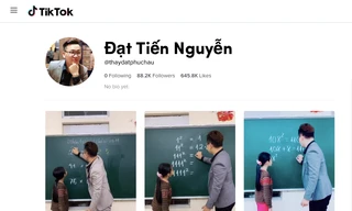 Lên TikTok học Toán với thầy giáo “hot” nhất Hà Nội