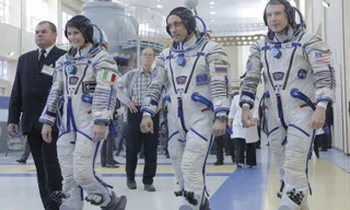 Cận cảnh tàu vũ trụ quốc tế Soyuz TMA-15M rời bệ phóng