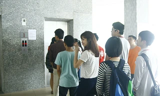 Nhiều đại học mở chiến dịch ‘văn minh thang máy’