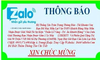 Công bố 5 tài khoản lừa đảo 'trúng thưởng' để tìm bị hại