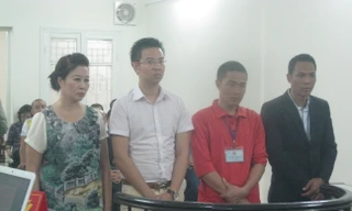 Các bị cáo tại toà