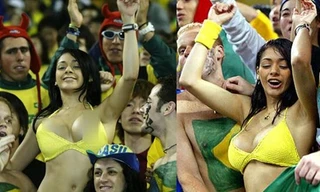 Fan nữ nhảy nhót lộ vòng 1, Marcelo đá phản lưới nhà?