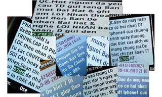 Người sử dụng điện thoại di động rất dễ trở thành nạn nhân của rất nhiều dạng tin nhắn lừa khác nhau. Ảnh: Đ.T. (Tuổi Trẻ)