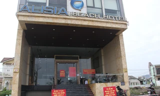Khách sạn Alisia Beach nơi bệnh nhân cách ly. Ảnh: Thanh Trần.