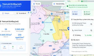 Đà Nẵng: Bản đồ số chỉ giúp dân đang ở phường nào trong 94 xã phường mới toanh