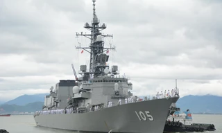 Biên đội tàu huấn luyện đường dài Nhật Bản thăm Đà Nẵng