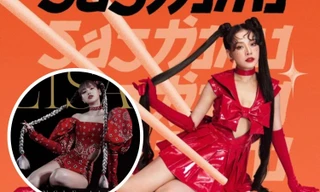 Chi Pu hóa Thủy thủ Mặt Trăng nhưng dáng chụp ảnh lại bị nghi "sao chép" Lisa BLACKPINK