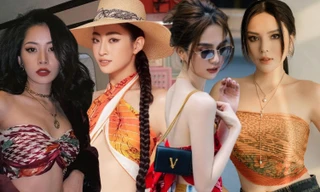 Hội chị em sao Việt chuộng mốt quấn khăn làm áo: Tưởng khó mà vừa đơn giản lại sang!