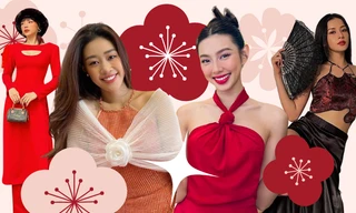 Mỹ nhân Việt lên đồ đầu năm mới: Tóc Tiên diện áo cắt xẻ táo bạo, Thùy Tiên khoe vai trần
