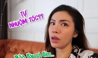 Siêu mẫu Minh Tú tự làm tóc tại nhà, kết quả thế nào mà lại tự "quay xe" cực gắt?