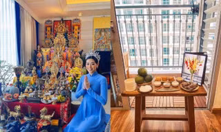 Lễ giỗ tổ sân khấu đặc biệt: Hoa hậu Khánh Vân, Jun Phạm và dàn sao Việt cúng tổ tại nhà