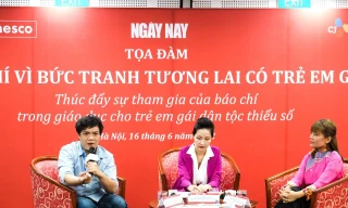 Tọa đàm có sự tham gia của 2 diễn giả - nhà báo Đinh Đức Hoàng và đạo diễn Nguyễn Bông Mai.