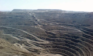 Khu mỏ vàng Muruntau đang được khai thác