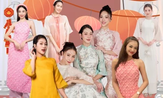 Dàn hậu Việt khoe dáng xinh với áo dài đón Tết: Tiểu Vy, Thùy Tiên quá đỗi dịu dàng