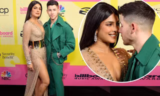 Hoa hậu Priyanka Chopra tình tứ bên chồng kém 10 tuổi trên thảm đỏ Billboard Music Awards