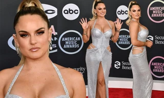 'Hiện tượng âm nhạc Mỹ' JoJo mặc xuyên thấu táo bạo, phô vòng một 'bốc lửa'