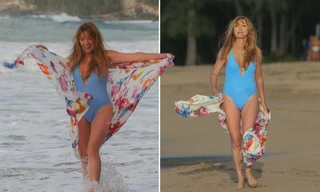 'Bond girl' Jane Seymour tuổi 70 trẻ đẹp ngỡ ngàng ở biển với áo tắm 