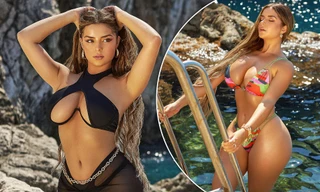 'Nữ hoàng nội y' ở Anh nóng bỏng 'nghẹt thở' với áo tắm