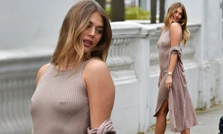 Arabella Chi 'thả rông' vòng một chụp ảnh thời trang