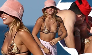 Sofia Richie bị bắt gặp khoá môi trai lạ ở biển