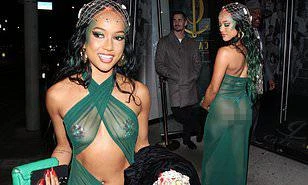 Mẫu gốc Việt Karrueche Tran mặc váy trong suốt, không nội y bị chỉ trích dữ dội