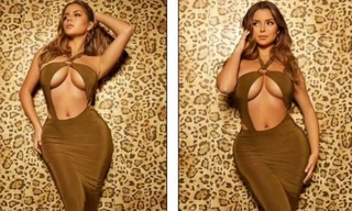 'Nữ hoàng nội y' ở Anh phô thân hình đồng hồ cát 'rực lửa'