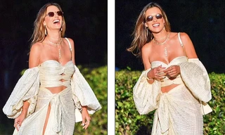 Cựu 'thiên thần nội y' Victoria's Secret đẹp như mộng với váy cúp ngực siêu gợi cảm