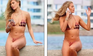 Sao truyền hình 9x cực nóng bỏng với bikini nhỏ xíu