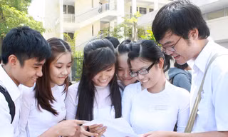 Thí sinh Đà Nẵng thoải mái sau 3 ngày thi tốt nghiệp Ảnh: Nguyễn Huy