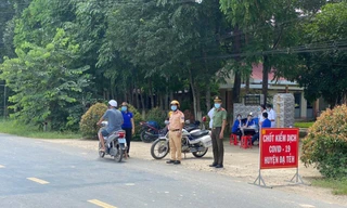 Chốt kiểm soát dịch COVID-19 ở huyện Đạ Tẻh
