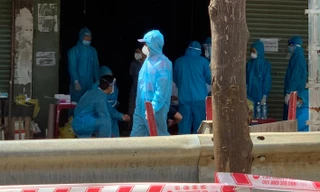 Khoanh vùng dập dịch tại xã Hiệp Thạnh